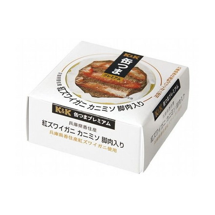 【6個セット】 K&K 缶つま 国産 紅ズワイガニ カニミソ脚肉入り 60g x6コ