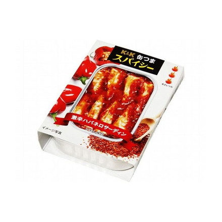 【6個セット】 K&K 缶つま 激辛ハバネロサーディン 105g x6コ