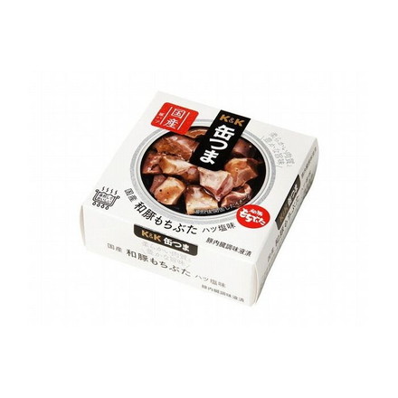 【12個セット】 K&K 缶つま 国産 和豚もちぶた ハツ塩味 45g x12コ