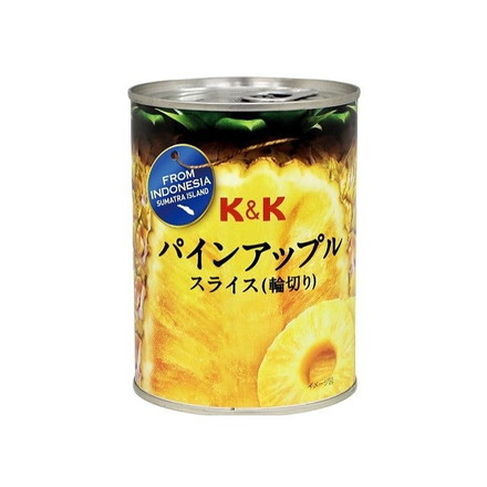 【単品24個セット】 KK インドネシアパイン スライス ラベル 3号缶x24 まとめ買い まとめ売り お徳用 大容量 セット販売 おつまみ