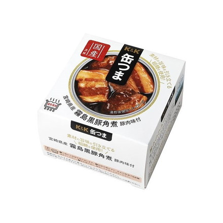 【単品6個セット】 K&K 缶つま 宮崎県産 霧島黒豚角煮 150gx6 まとめ買い まとめ売り お徳用 大容量 セット販売 おつまみ