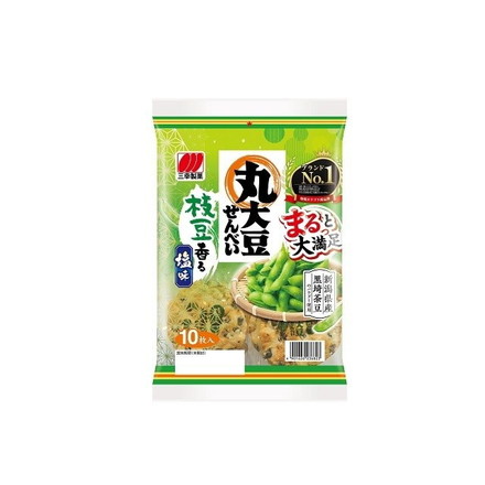 【単品12個セット】 三幸製菓 丸大豆せんべい 枝豆香る塩味 10枚