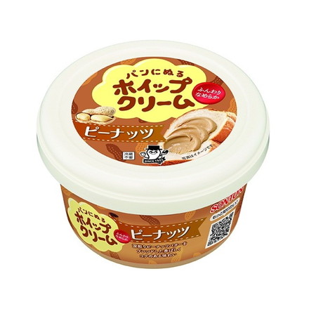 【単品6個セット】 ソントン パンにぬるホイップクリームピーナッツ 150g