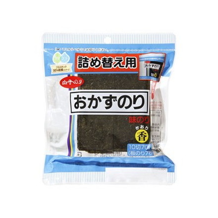 白子のり 詰替 味おかず 香 卓上 10切70枚 x10 10個セット