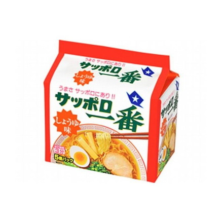 【6個セット】 サンヨー食品 サッポロ一番 醤油ラーメン 5食 x6コ