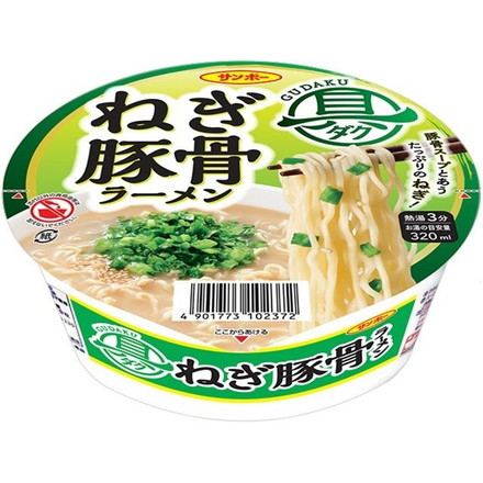 【単品12個セット】 サンポー食品 具ダク ねぎ豚骨ラーメン 74g