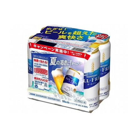 【4個セット】 サントリー オールフリー 6缶 500x6 x4コ