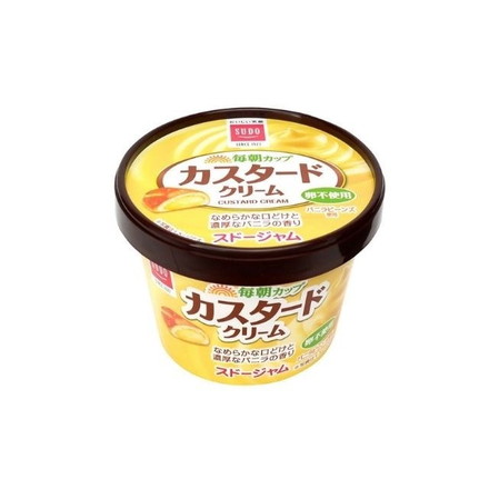 【単品12個セット】 スドー 毎朝カップ カスタードクリーム 120g
