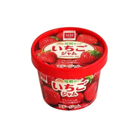 【単品12個セット】 スドー 感動素材いちごジャム紙カップ 120g