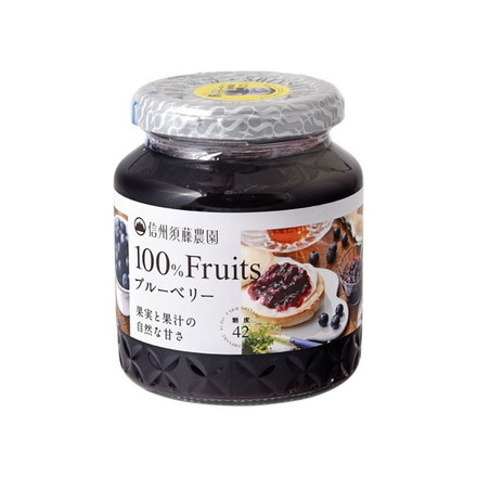 【単品6個セット】 信州須藤農園100%フルーツブルーベリー 340g