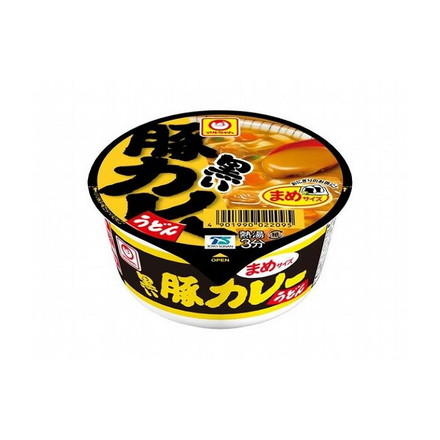 【12個セット】 マルちゃん 黒いまめ豚カレーうどん 42gx12コ