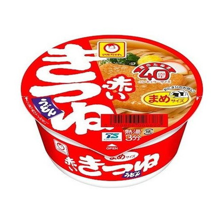 【12個セット】 マルちゃん 赤いきつね 豆うどん 東 カップ 41g x12コ