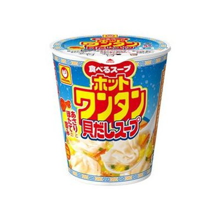 【12個セット】 マルちゃん ホットワンタン 貝だしスープ 48g x12