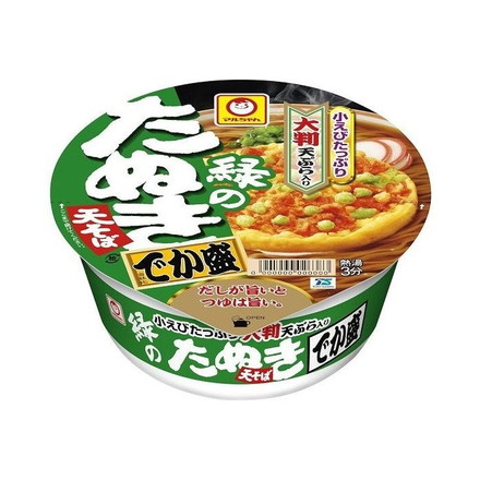 【12個セット】 マルちゃん 緑のたぬき天そば でか盛 東 146g x12コ