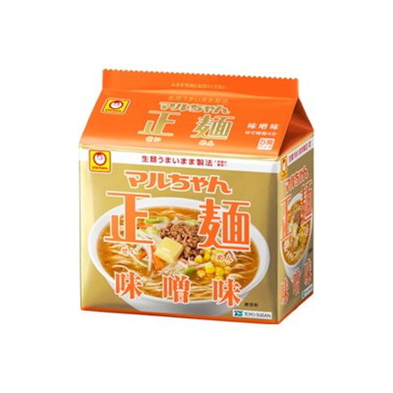 マルちゃん マルちゃん正麺味噌味 5食パック 108g x6 6個セット