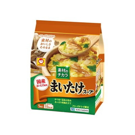 マルちゃん 素材のチカラまいたけスープ 4.3gX5 x6 6個セット
