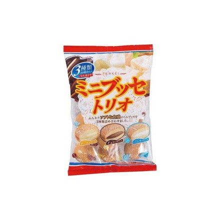 【単品12個セット】 天恵 ミニブッセトリオ 130g