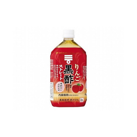 【まとめ買い】 ミツカン りんご黒酢 ストレート 1L x12個セット 食品 まとめ セット セット買い 業務用