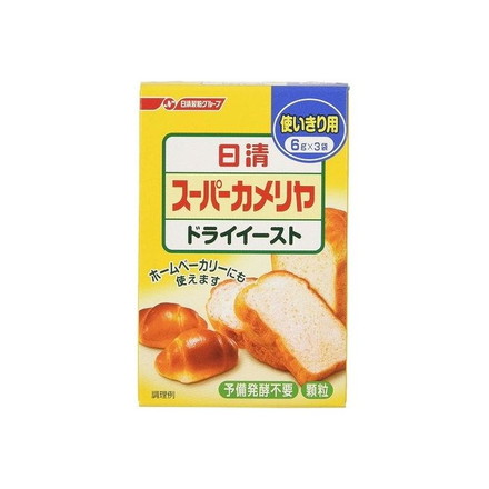 【12個セット】 日清 スーパーカメリヤ ドライイースト 6gx 3袋 x 12 まとめ売り セット販売 お徳用 おまとめ品