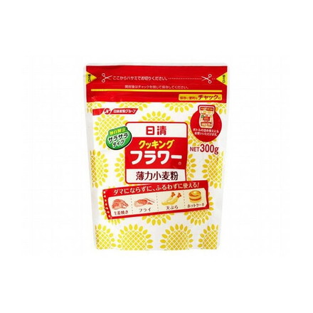 【まとめ買い】 日清フーズ(株) 日清フーズ クッキングフラワーチャック付 300g x12個セット 業務用 備蓄