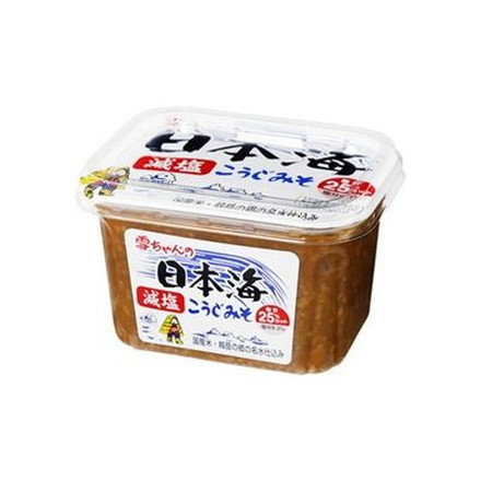 【8個セット】 日本海味噌醤油 雪ちゃん減塩こうじみそ カップ 500g x8