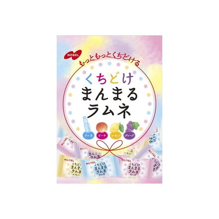 【単品6個セット】 ノーベル くちどけまんまるラムネ 80g