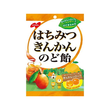 【単品6個セット】 ノーベル はちみつきんかんのど飴 110g