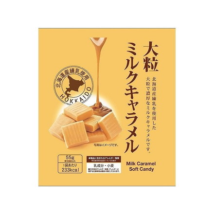 【単品12個セット】 日邦 大粒ミルクキャラメル 55gx12 まとめ買い まとめ売り お徳用 大容量 セット販売