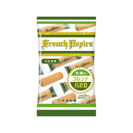 【単品20個セット】 七尾製菓 フレンチパピロ 抹茶 70g