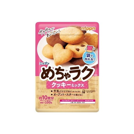 【単品16個セット】 ニップン めちゃラククッキーミックス 100g