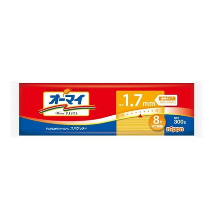 【単品40個セット】 ニップン オーマイ スパゲッティ 1.7mm 300g