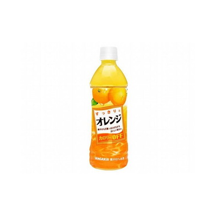 【まとめ買い】サンガリア すっきりとオレンジ ペット 500ml x24個セット まとめ セット セット買い 業務用