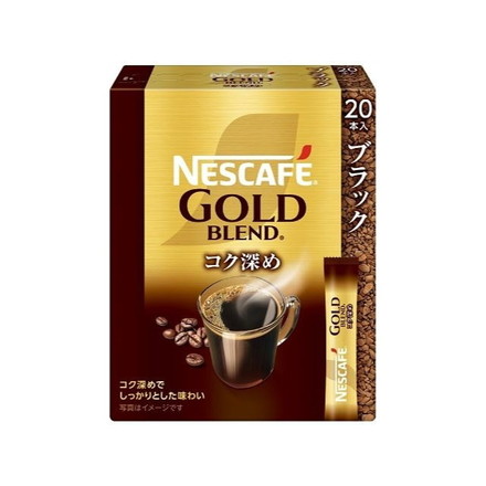 【12個セット】 ネスカフェ ゴールドブレンド コク深めスティックブラック 2gx20本