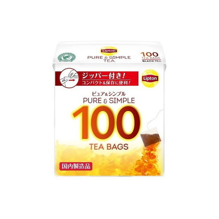 【6個セット】 リプトン ピュア&シンプル ティーバッグ 100袋 x6 まとめ売り セット販売 お徳用 おまとめ品