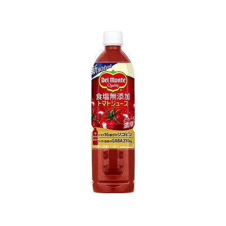 【単品15個セット】 デルモンテ 食塩無添加 トマトジュース 800mlx15 まとめ買い まとめ売り お徳用 大容量 セット販売