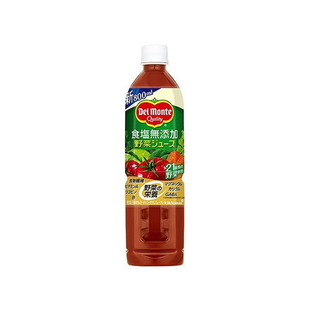 【単品15個セット】 デルモンテ 食塩無添加 野菜ジュース 800mlx15 まとめ買い まとめ売り お徳用 大容量 セット販売