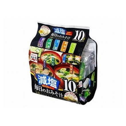 【4個セット】 永谷園 毎日のおみそ汁 5種セット 減塩 51g x4