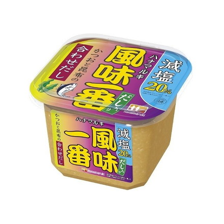 【単品6個セット】 ハナマルキ だし入り 風味一番 減塩 650g