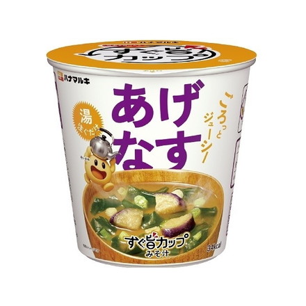 【単品6個セット】 ハナマルキ すぐ旨カップみそ汁 あげなす 8.8g