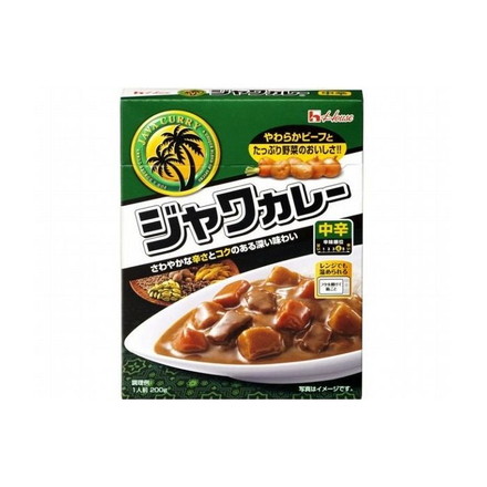 【10個セット】 ハウス レトルトジャワカレー 中辛 200g x10コ