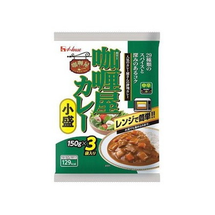 ハウス カリー屋カレー 小盛中辛 3袋入 150gX3 x6 6個セット