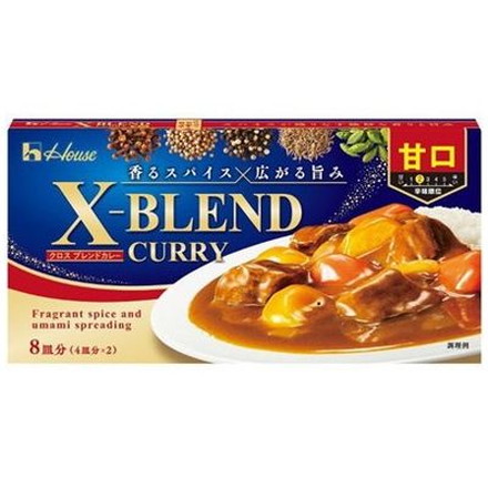 【10個セット】 ハウス クロスブレンドカレー 甘口 140g x10