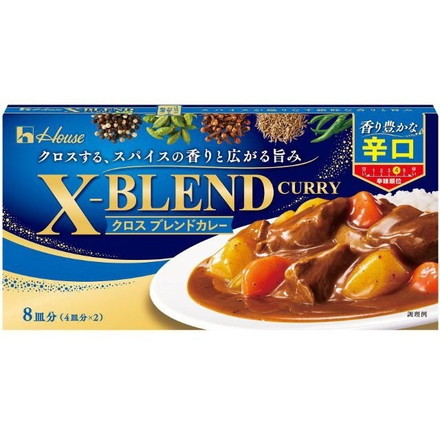 【単品10個セット】 ハウス クロスブレンドカレー 辛口 140g