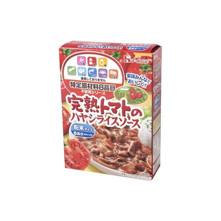【単品6個セット】 ハウス 特定原料不使用完熟トマトハヤシ 105g