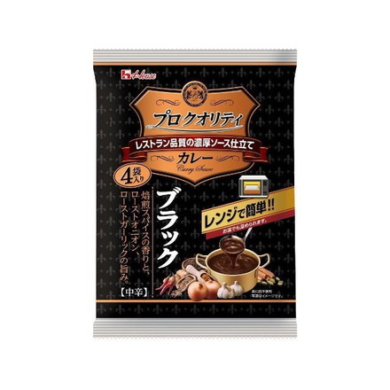 【6個セット】 ハウス プロクオリティカレーブラック 4袋入 135gx4