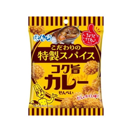【単品10個セット】 ぼんち コク旨カレーせんべい 45g