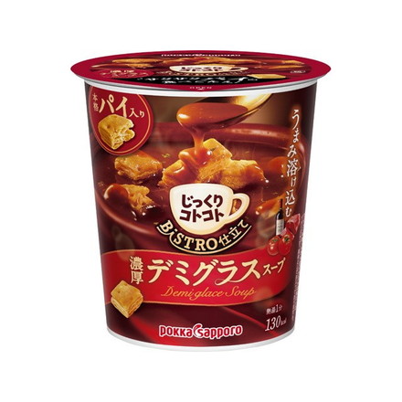 【単品6個セット】 ポッカサッポロ じっくりBISTRO仕立デミカップ 29.6g