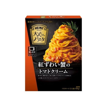 【単品10個セット】 ハインツ 大人むけ紅ずわい蟹トマトクリーム 110g