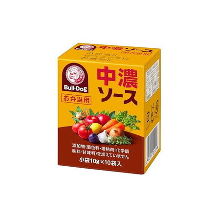 【10個セット】 ブルドック お弁当用 中濃ソース 10gX10 x10 まとめ売り セット販売 お徳用 おまとめ品