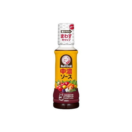 【10個セット】 ブルドックソース 中濃ソース 200ml x10コ